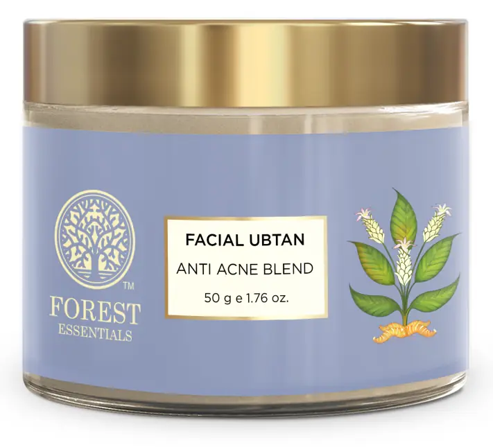 Lilac jar of Facial Ubtan Multani Mitti blend