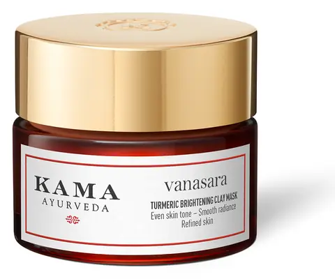 Vanasara mask jar with gold lid