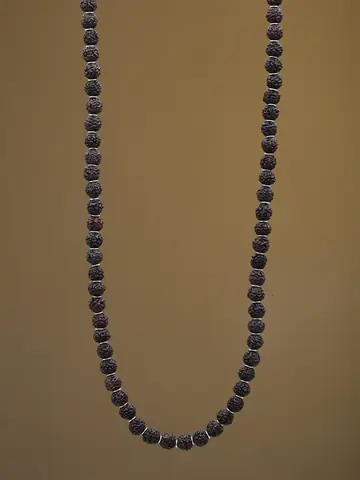 The mala on a dark cloth