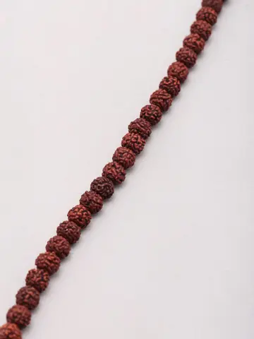 Close view of the ridged beads