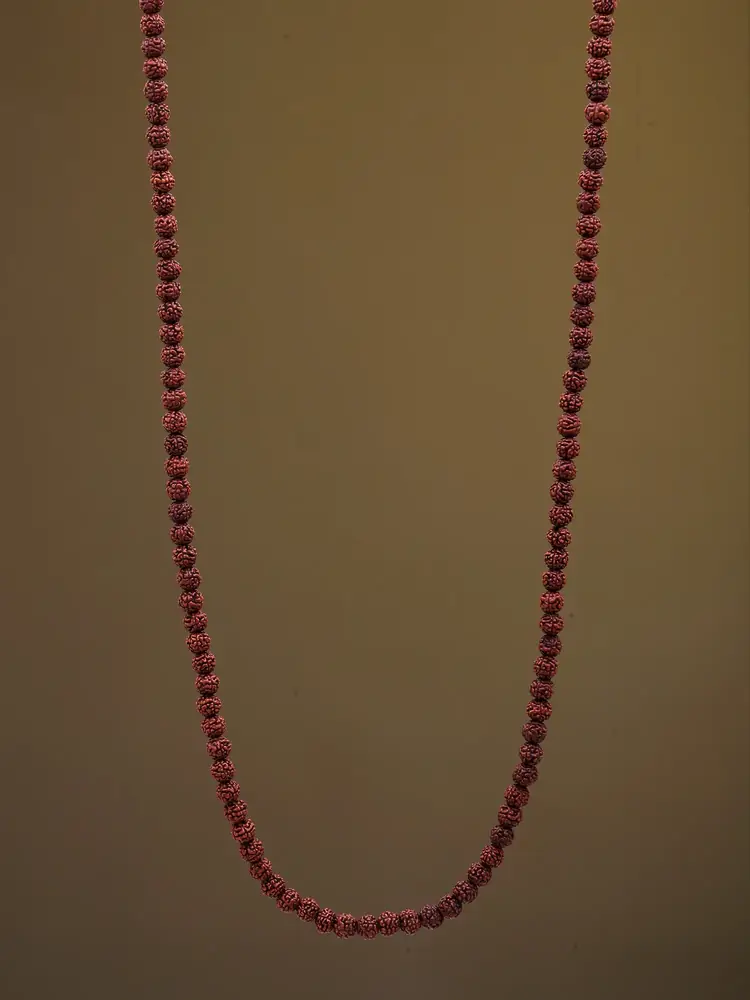 The mala on a dark cloth