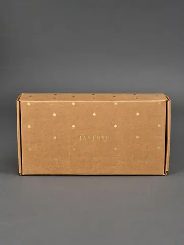 Closed brown gift box
