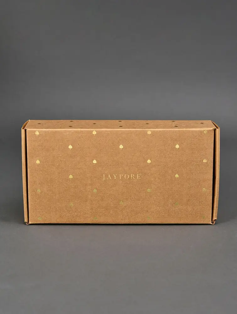 Closed brown gift box