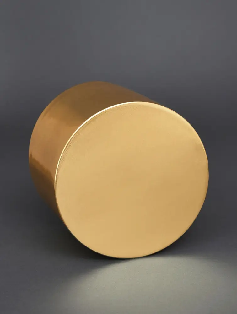 The planter on its side showing the flat base