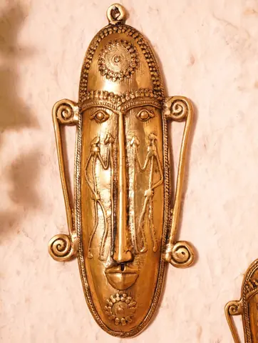 Close view of the larger mask