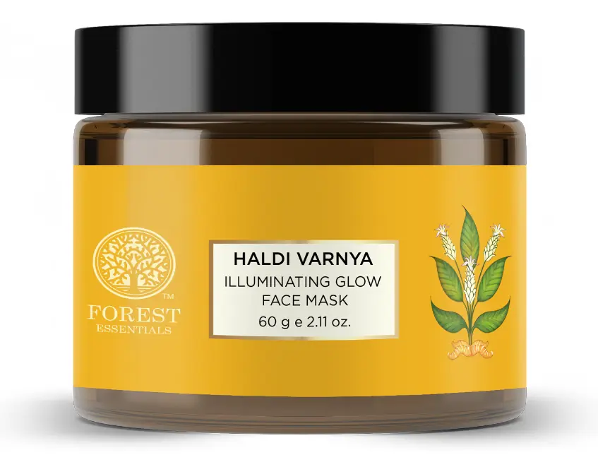Haldi Varnya Lepa jar with a yellow label
