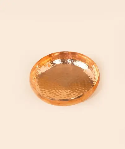 Top view showing the hammered surface