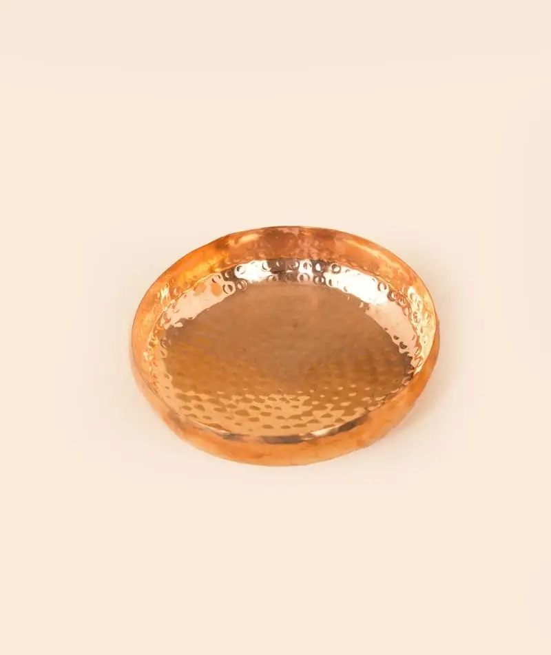 Top view showing the hammered surface