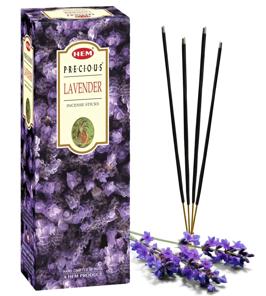 The Hem Precious Lavender box with sticks and lavender
