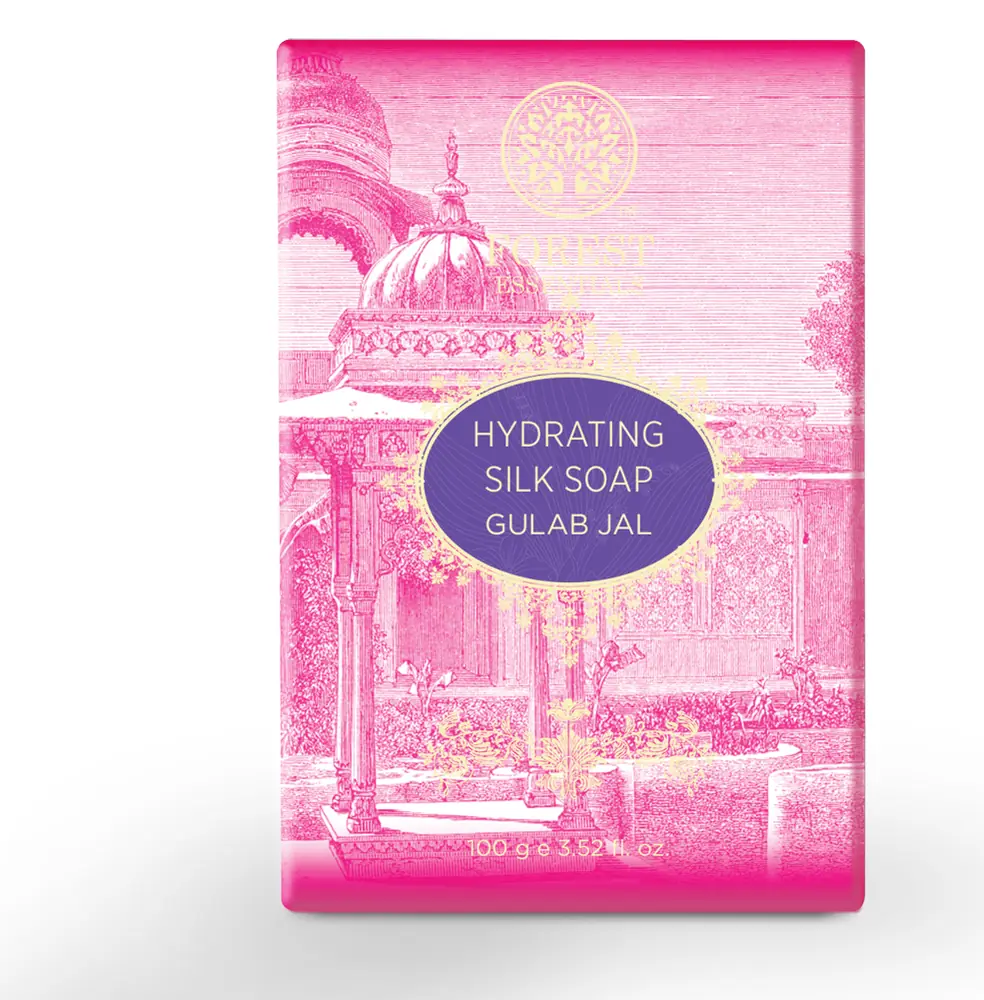 Pink box of Hydrating Silk Soap Gulab Jal