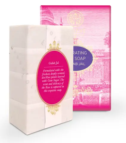 The box with white soap bars beside it