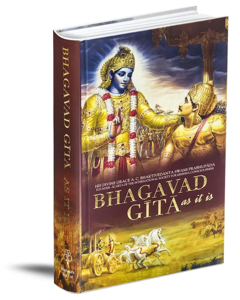 Front cover of the ISKCON Bhagavad Gita As It Is