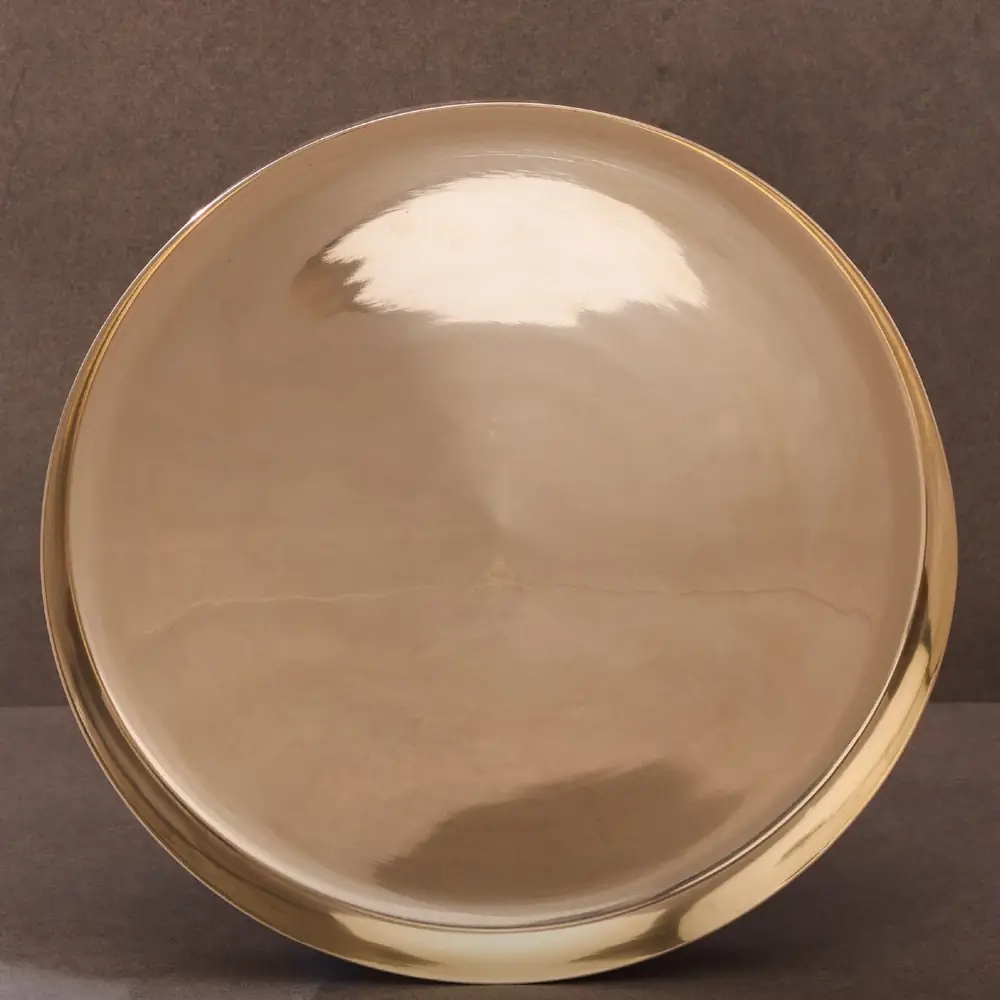 The plate from directly above