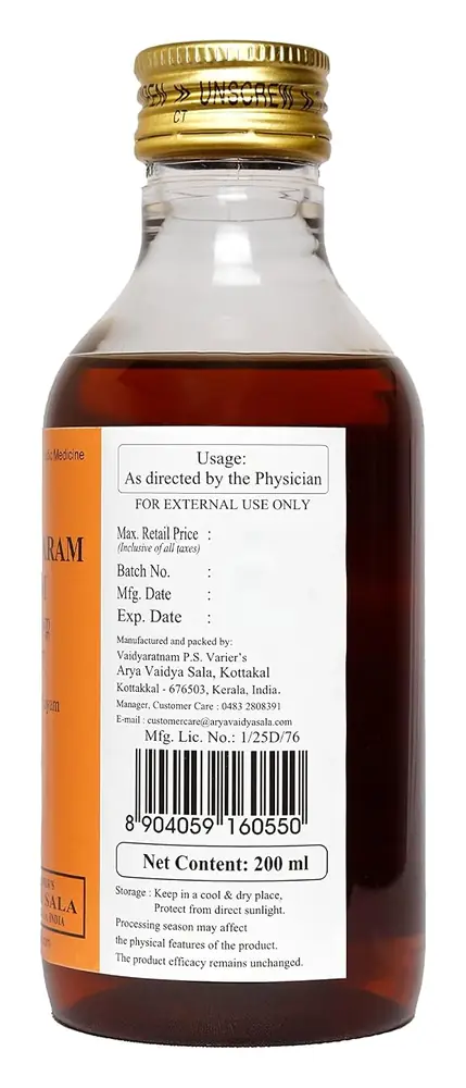 Back of the bottle with the barcode