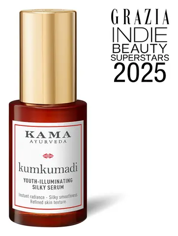 Serum bottle with a gold cap