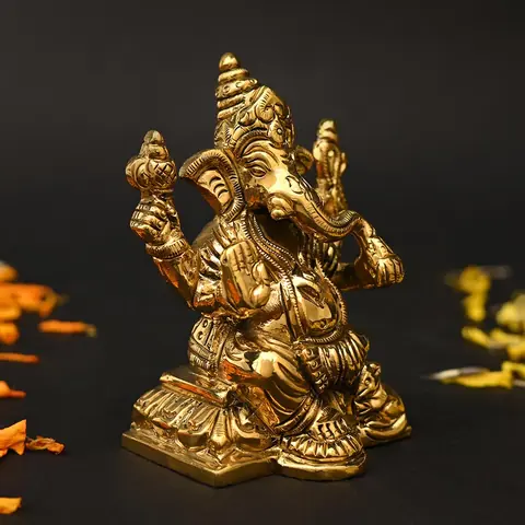 Ganesha seen from the side