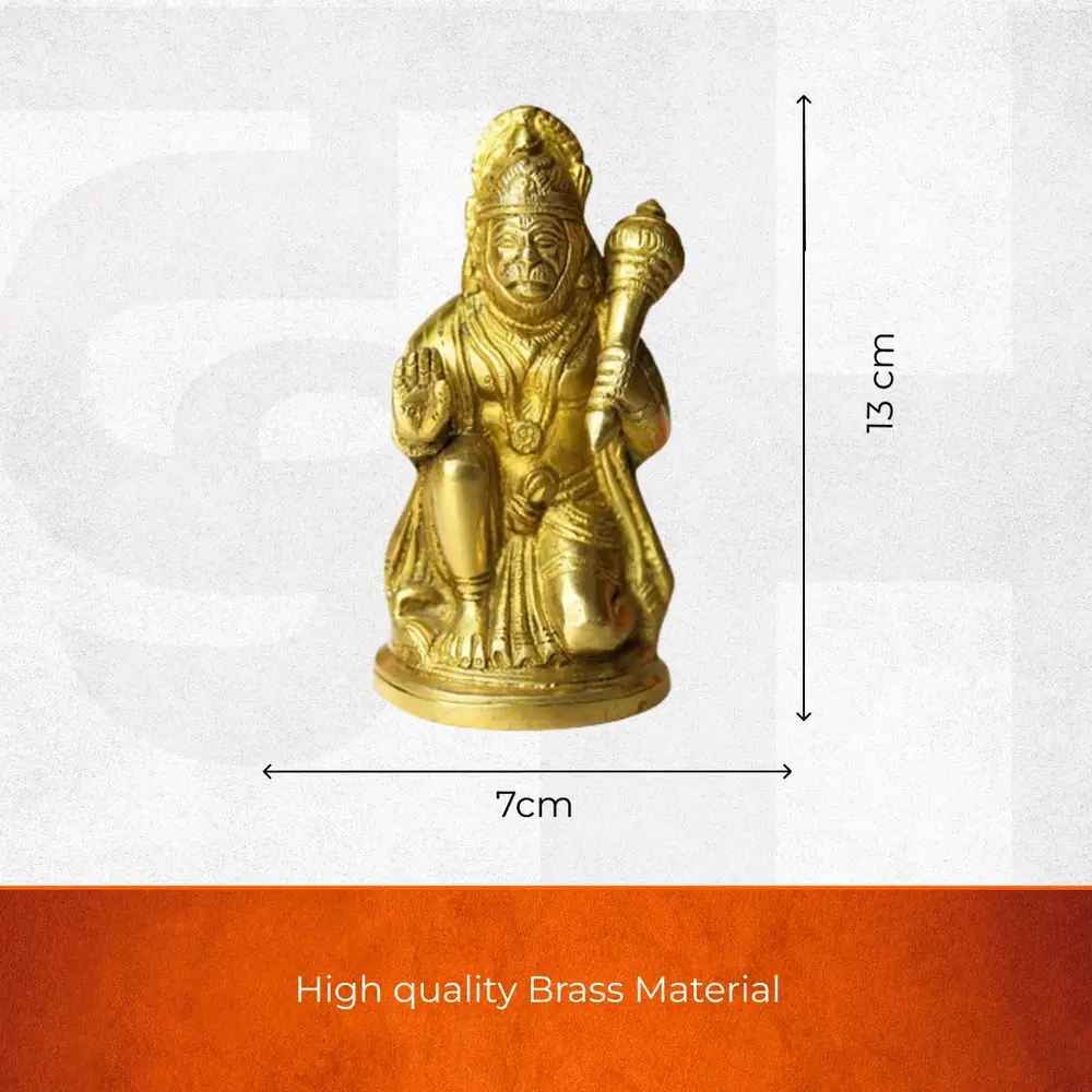 Seller size graphic for the Hanuman idol