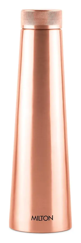 Tapered Milton Copper Delight bottle, front view