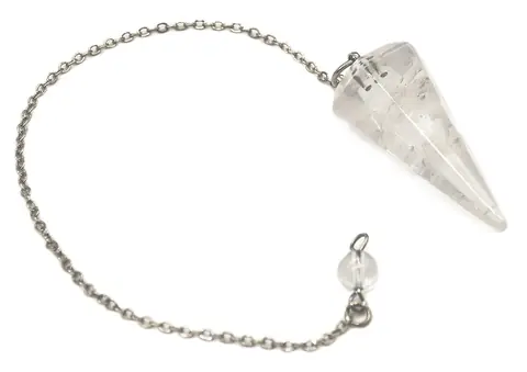 Pendulum chain laid out beside the stone