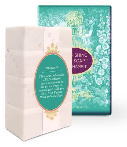 The box with white soap bars beside it