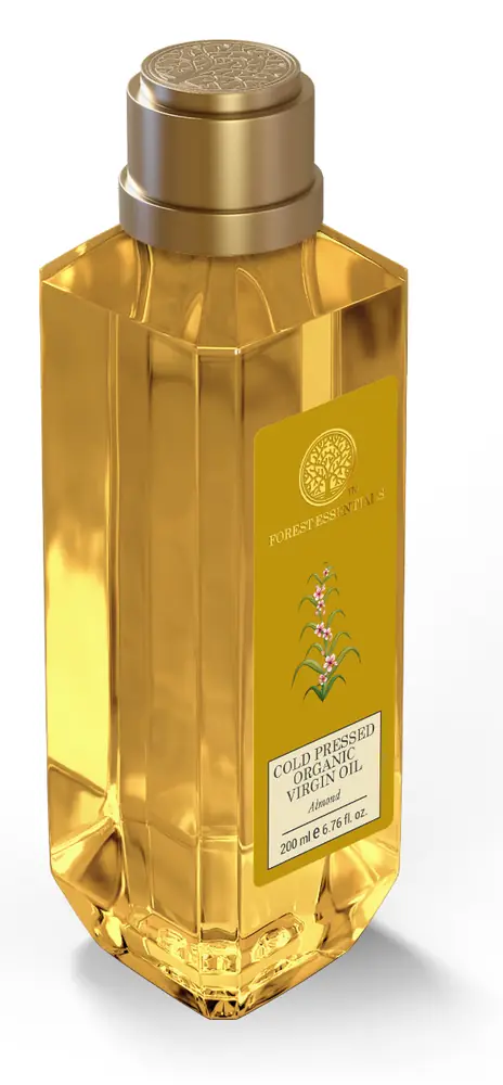 The bottle at a slight angle, showing the gold cap