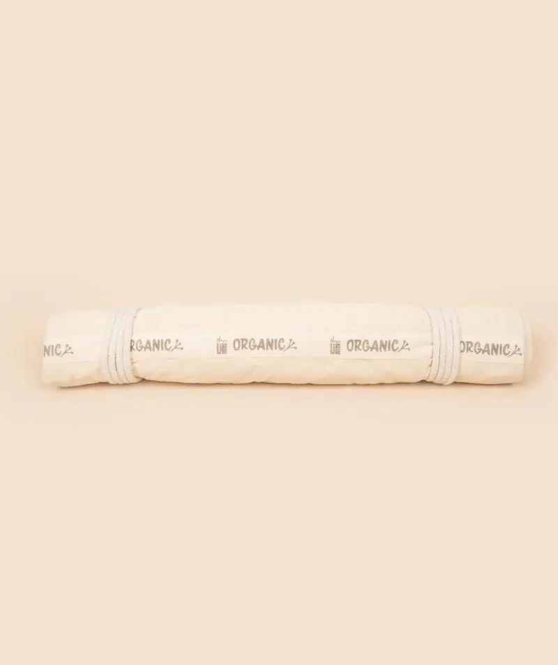 The rolled mat from the side