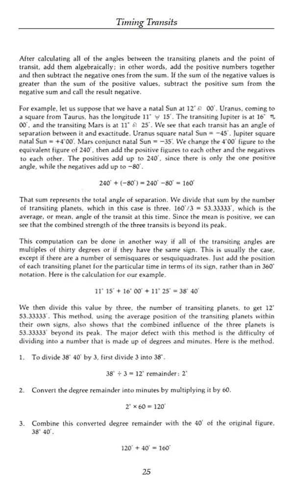 Sample page with a table of dates