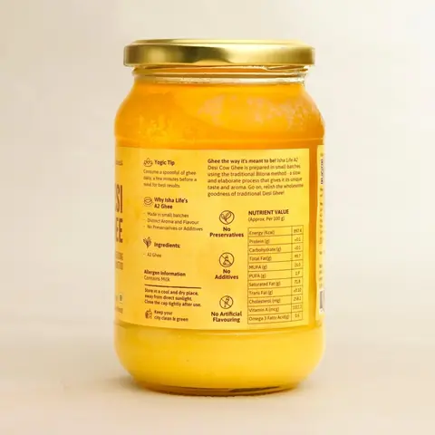 Top view looking down into the open jar