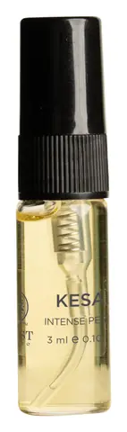 Mallika or Kesari perfume bottle with black spray top