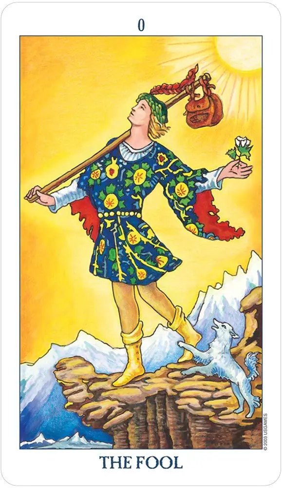 The Fool card in the recoloured style