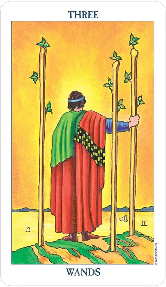 The Three of Wands card