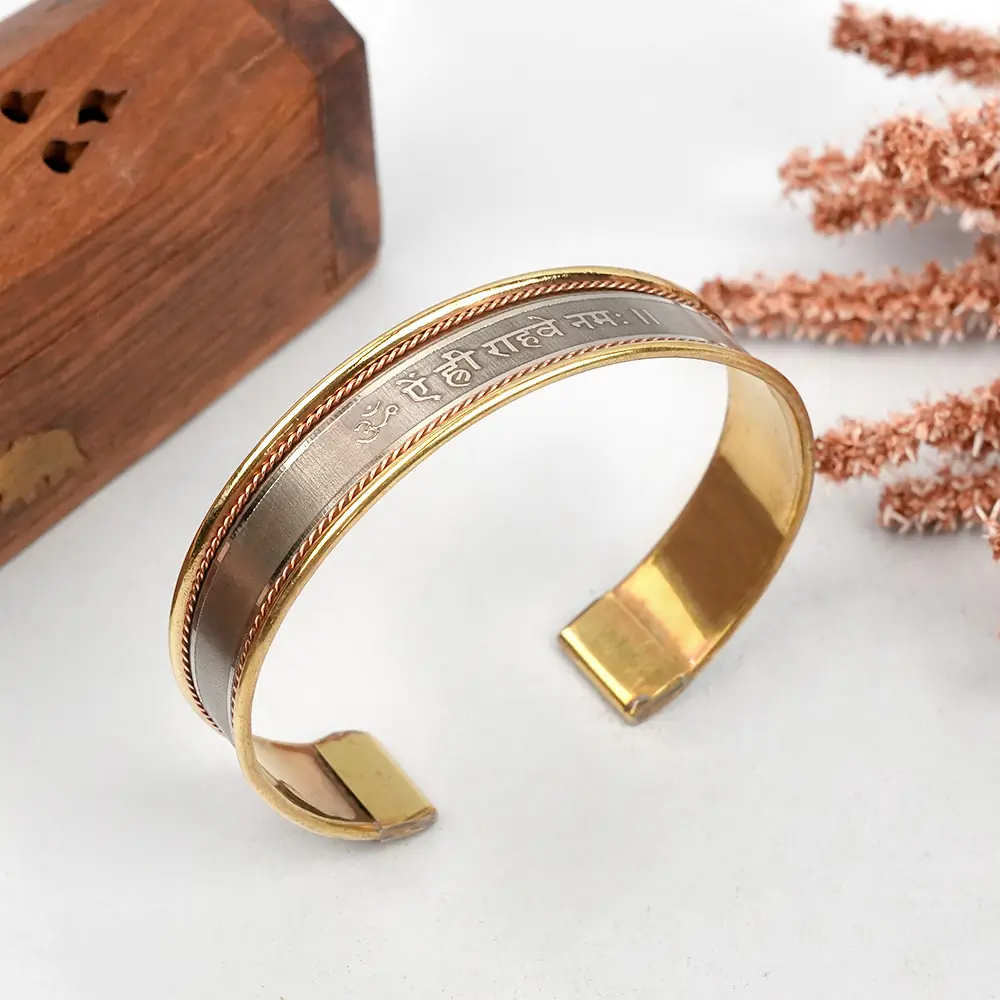 Kada at an angle showing the open cuff