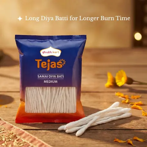 One packet with white wicks beside loose wicks