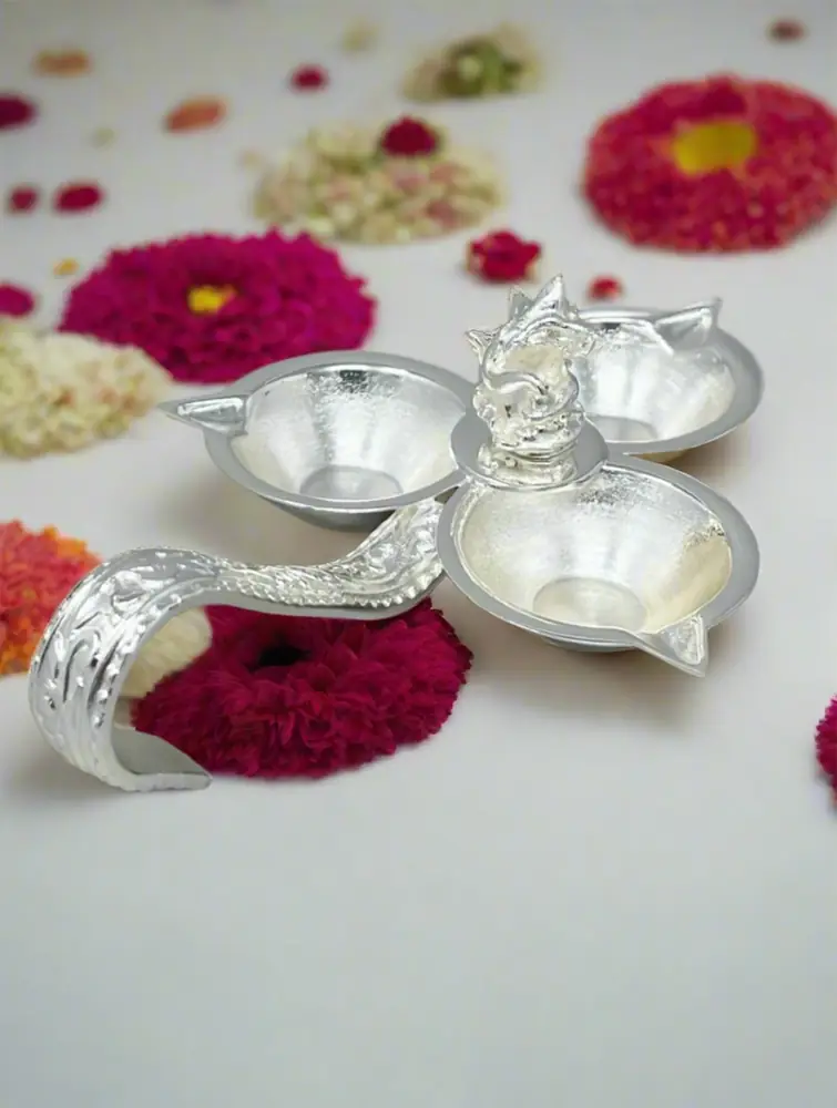 Overhead view of the joined bowls