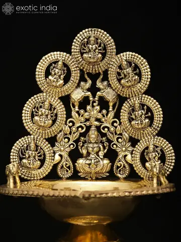 The lamp from a slightly different angle showing the arch