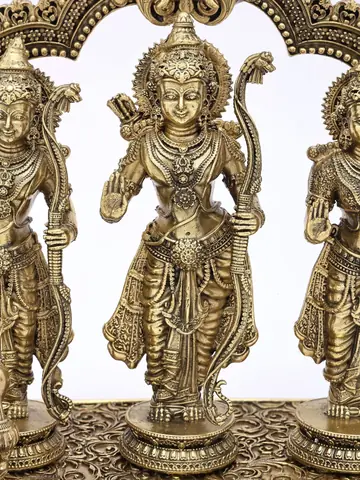 Close view of Rama and Sita