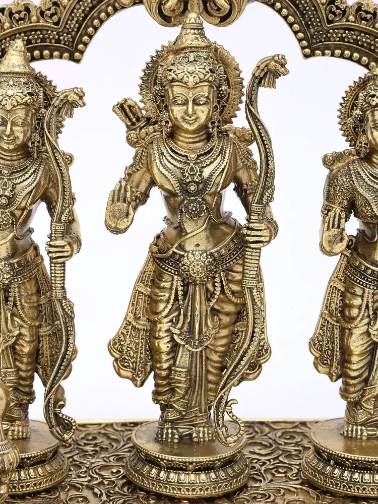 Close view of Rama and Sita