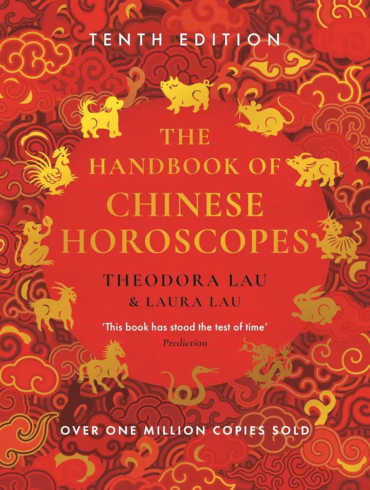 Front cover of The Handbook of Chinese Horoscopes, tenth edition, in red