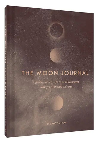 The journal seen at an angle, showing the spine and cover