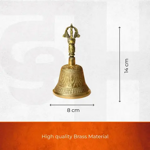 Seller's size graphic showing the bell height and width